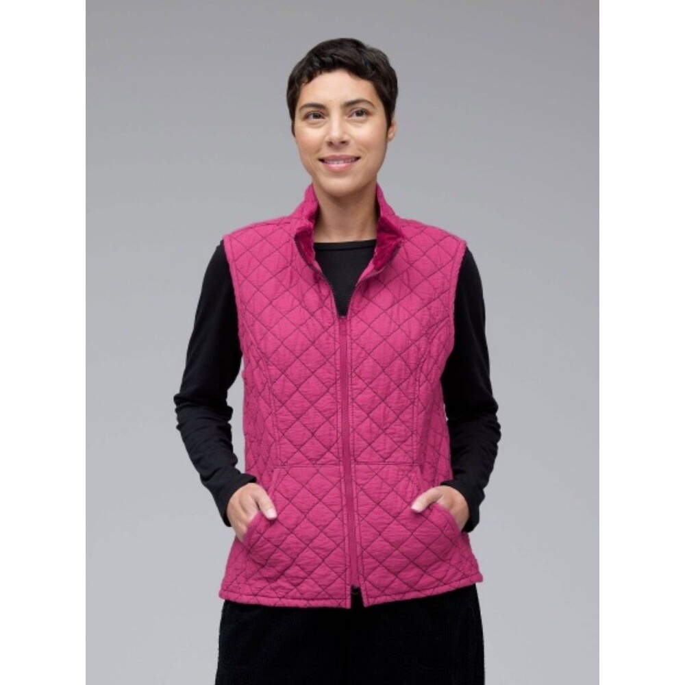 LL Bean Girls Quilted Vest L